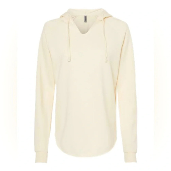 NWOT Independent Trading Co California Wave Wash Hooded Sweatshirt, Size XS Bone - Picture 2 of 8